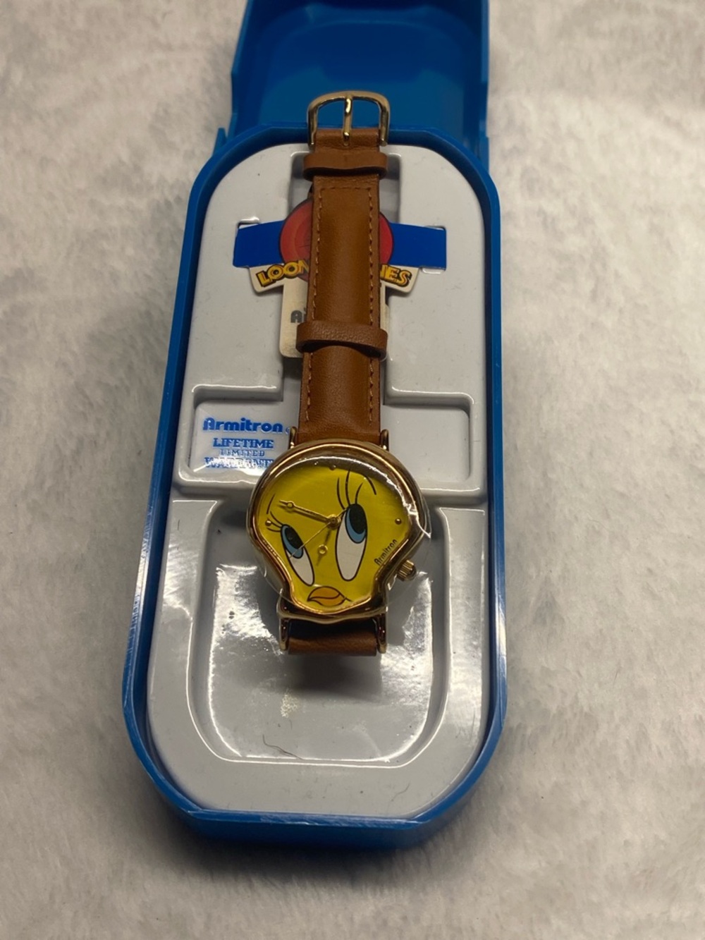 Clean 1997 Armitron Tweety Bird Quartz Watch NEW BATTERY WORKS GREAT